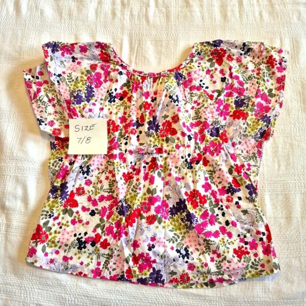Crazy 8 girls size 7/8 or Medium Pocketfull of Petals Caftan top EUC